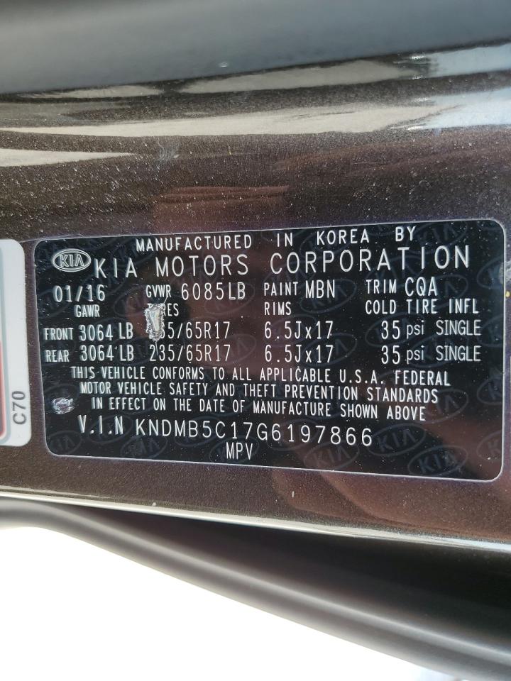 KNDMB5C17G6197866 2016 Kia Sedona Lx