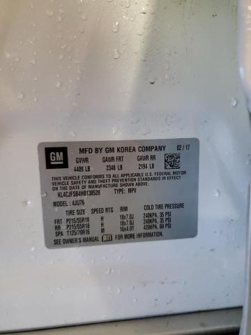 2017 Buick Encore Preferred Ii VIN: KL4CJFSB4HB138520 Lot: 57497034