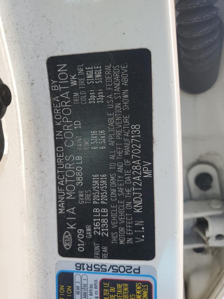 KNDJT2A28A7027138 2010 Kia Soul +