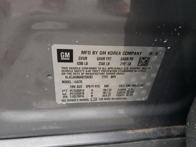 2019 Buick Encore Preferred VIN: KL4CJASB6KB759283 Lot: 57285754