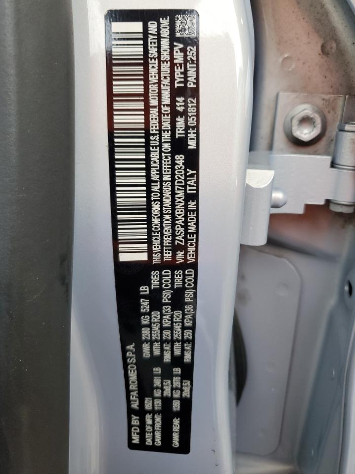 ZASPAKBNXM7D20348 2021 Alfa Romeo Stelvio Ti