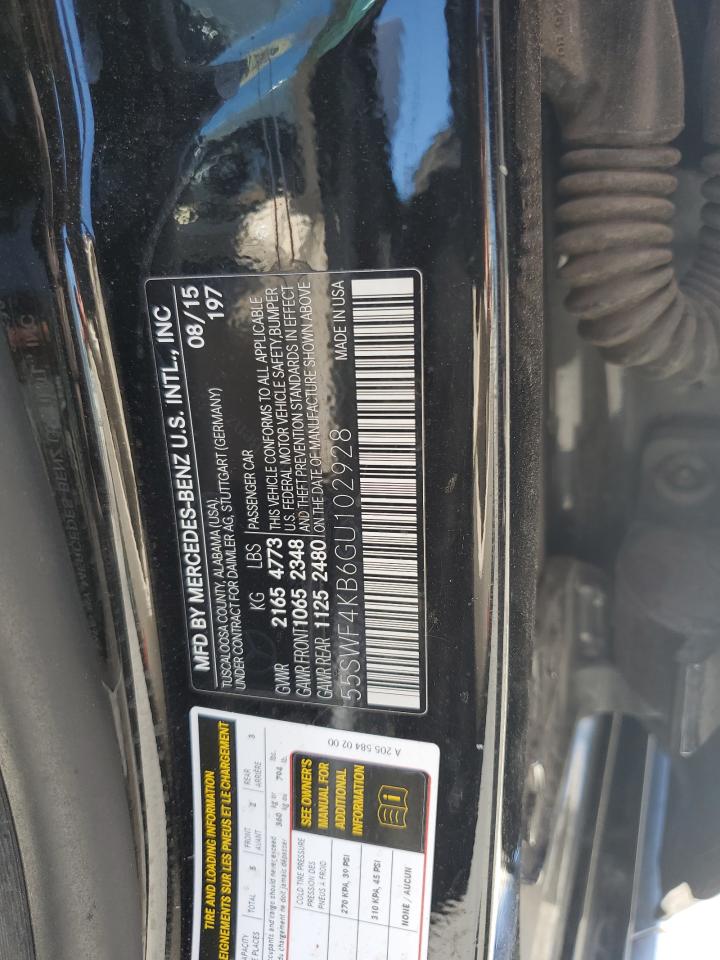 55SWF4KB6GU102928 2016 Mercedes-Benz C 300 4Matic