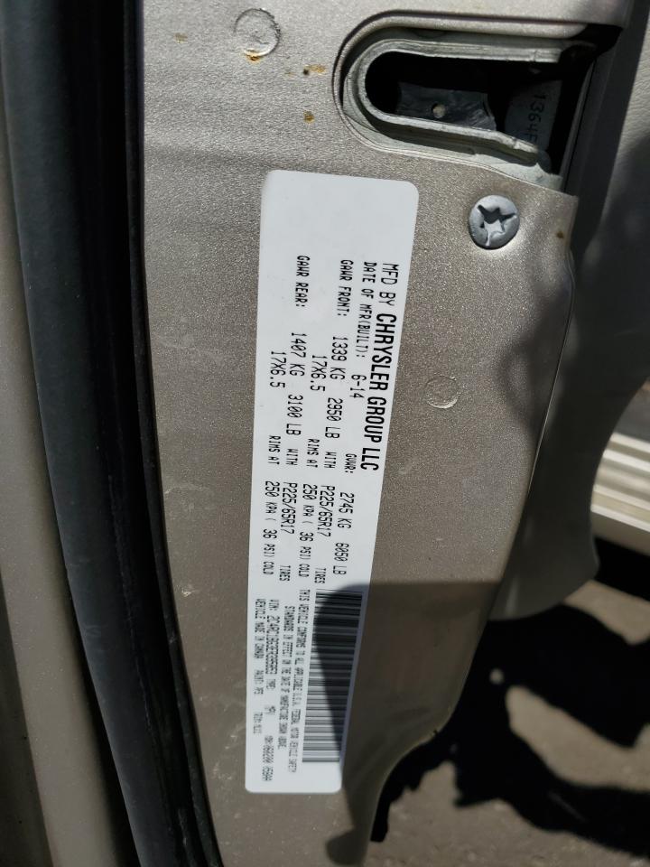 2C4RC1BG3ER395853 2014 Chrysler Town & Country Touring