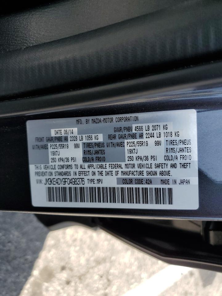 JM3KE4DY9F0498376 2015 Mazda Cx-5 Gt