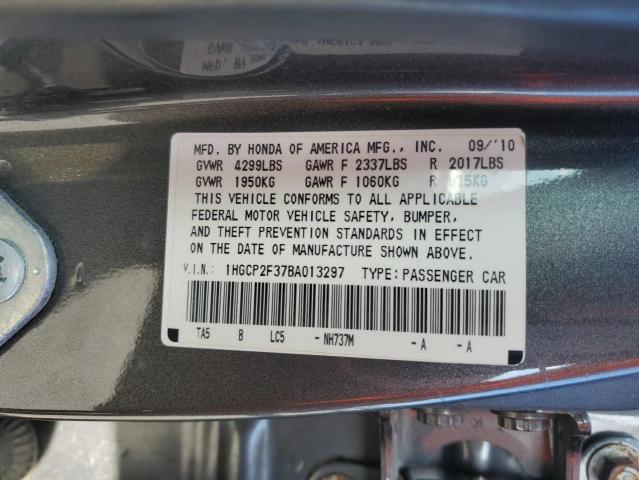 2011 Honda Accord Lx VIN: 1HGCP2F37BA013297 Lot: 58927884