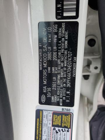 2017 Kia Forte Lx VIN: 3KPFK4A70HE074707 Lot: 57507554