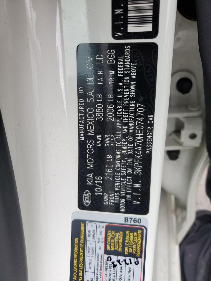 3KPFK4A70HE074707 2017 Kia Forte Lx