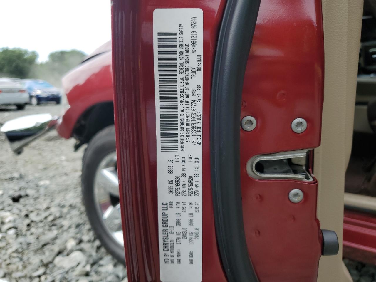 1C6RR7LT0ES107774 2014 Ram 1500 Slt