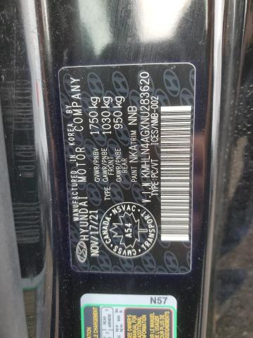 2022 Hyundai Elantra Sel VIN: KMHLN4AGXNU283620 Lot: 59876924