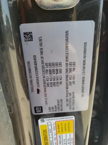 2021 CHEVROLET SUBURBAN K - 1GNSKEKD2MR408458