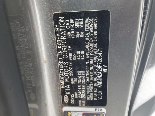 2015 Kia Soul VIN: KNDJN2A29F7203471 Lot: 58155704