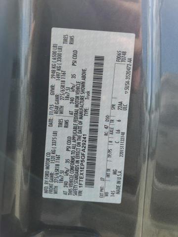 2016 Ford F150 Super Cab VIN: 1FTEX1EP5GFA29241 Lot: 59672784