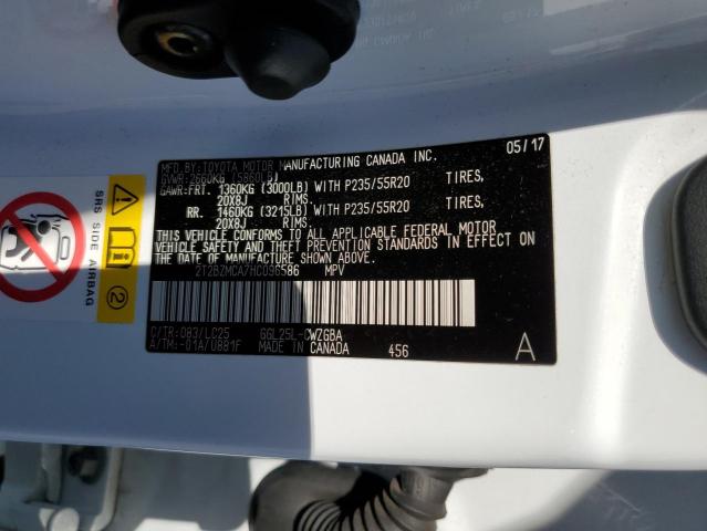 2017 Lexus Rx 350 Base VIN: 2T2BZMCA7HC096586 Lot: 60031884