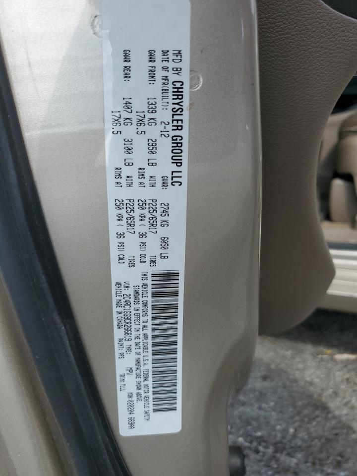 2C4RC1GG8CR266819 2012 Chrysler Town & Country Limited