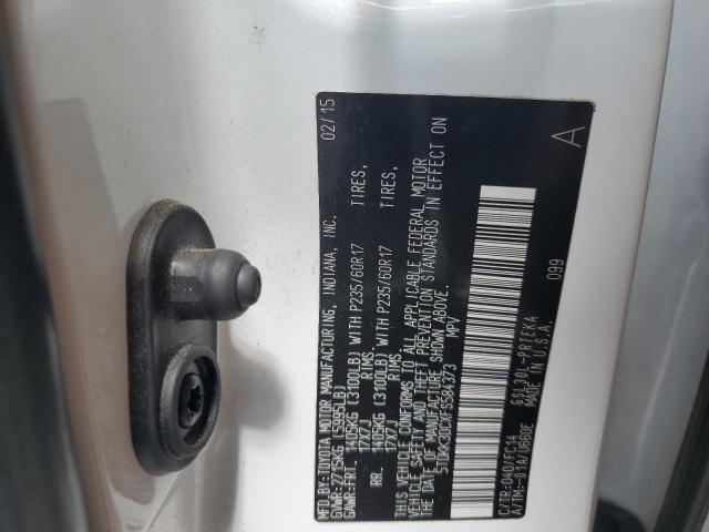 2015 Toyota Sienna Le VIN: 5TDKK3DCXFS584373 Lot: 57967894