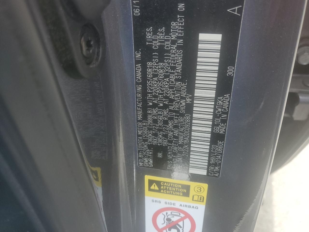 2T2ZK1BA2DC092880 2013 Lexus Rx 350