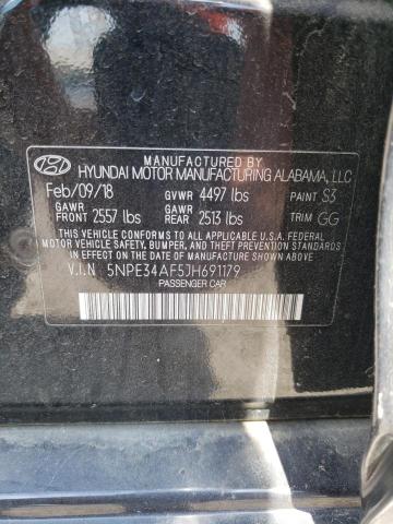 2018 Hyundai Sonata Sport VIN: 5NPE34AF5JH691179 Lot: 59846524