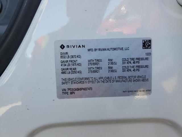 2023 Rivian R1S Adventure VIN: 7PDSGABA8PN027470 Lot: 58477844