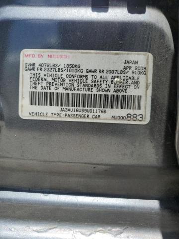 2009 Mitsubishi Lancer De VIN: JA3AU16U59U011766 Lot: 58812394