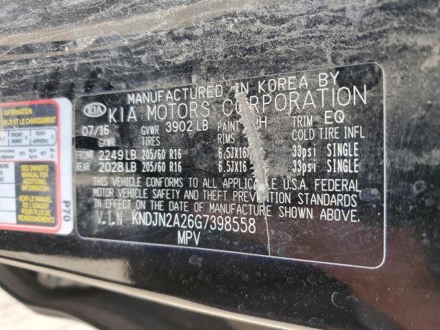 VIN KNDJN2A26G7398558 2016 KIA Soul no.12