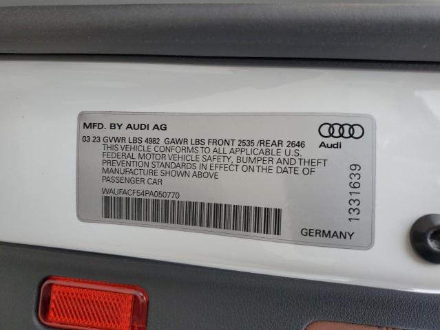 2023 Audi A5 Premium Plus 45 VIN: WAUFACF54PA050770 Lot: 59843624