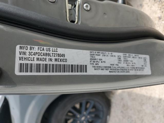 2020 Dodge Journey Se VIN: 3C4PDCAB9LT278049 Lot: 59133234