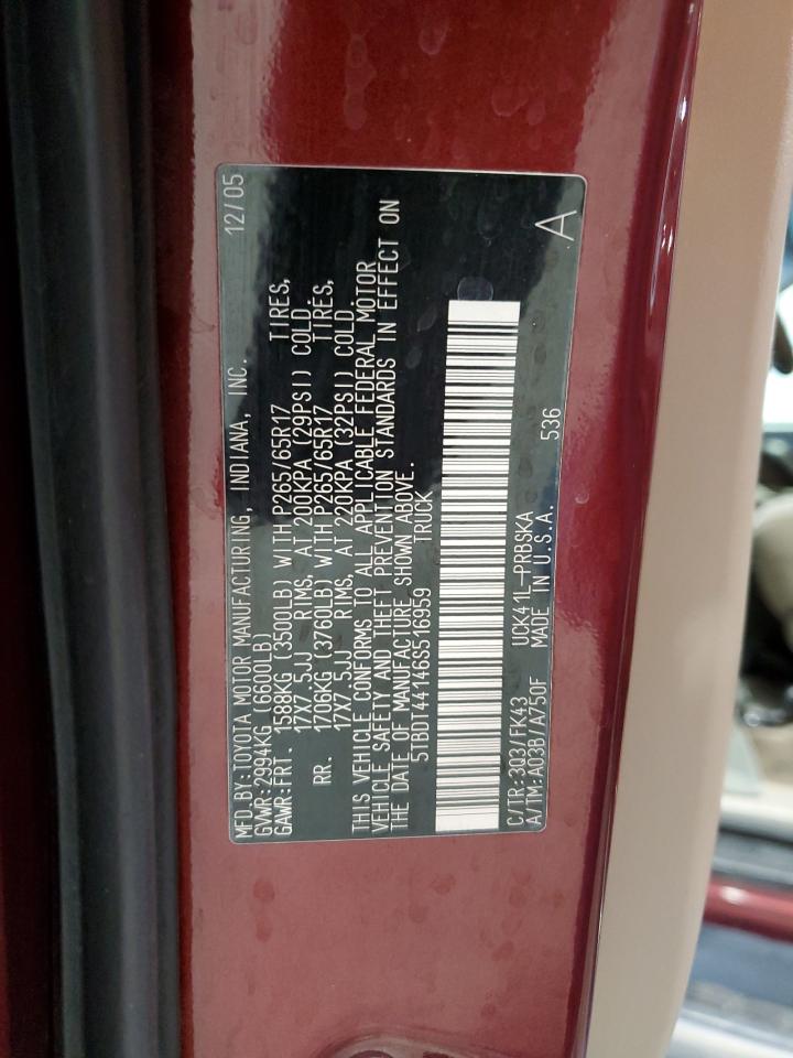 5TBDT44146S516959 2006 Toyota Tundra Double Cab Sr5