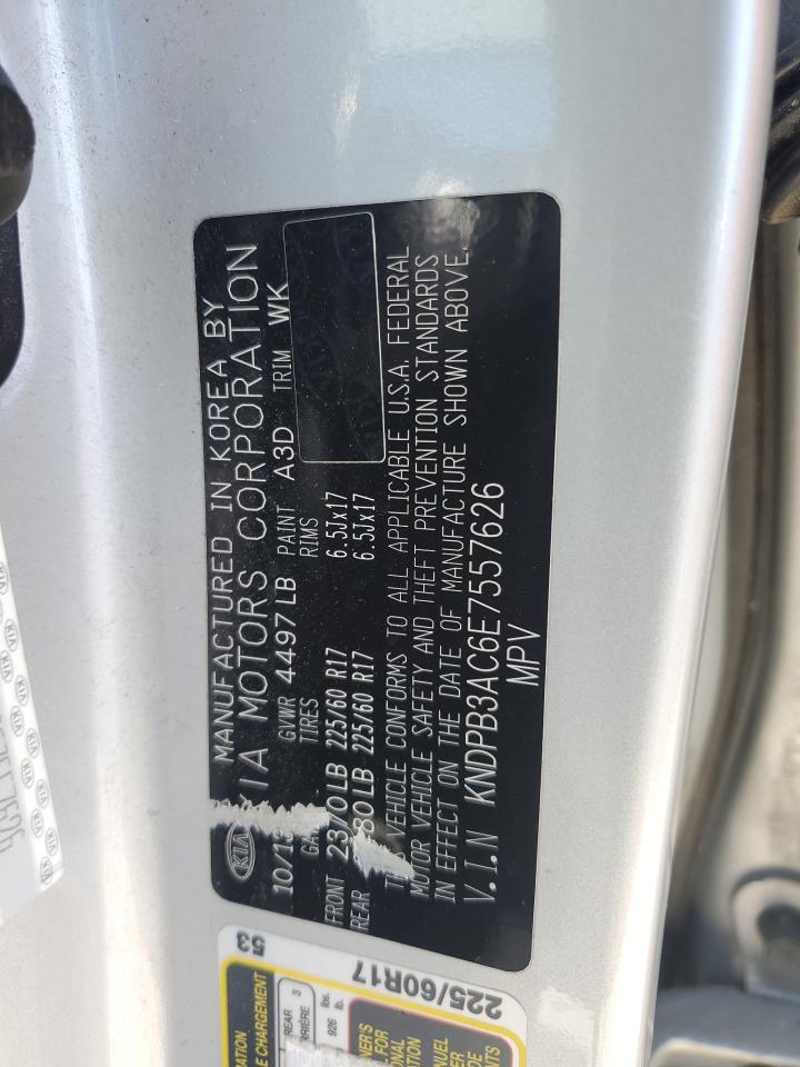 KNDPB3AC6E7557626 2014 Kia Sportage Base