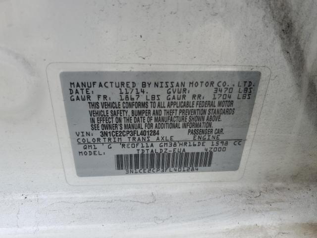 2015 Nissan Versa Note S VIN: 3N1CE2CP3FL401284 Lot: 57456274