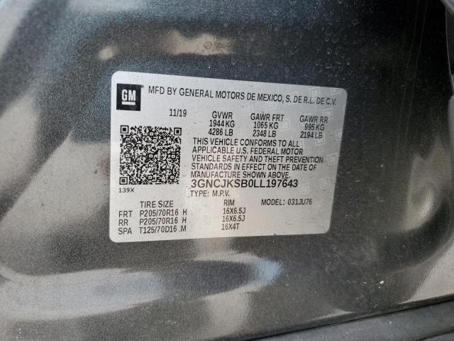 3GNCJKSB0LL197643 2020 CHEVROLET TRAX - Image 13