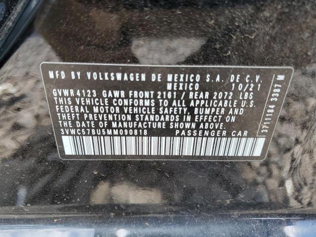 2021 Volkswagen Jetta S VIN: 3VWC57BU5MM090818 Lot: 60938614