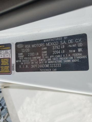 2021 Kia Forte Fe VIN: 3KPF24AD0ME323233 Lot: 57501734