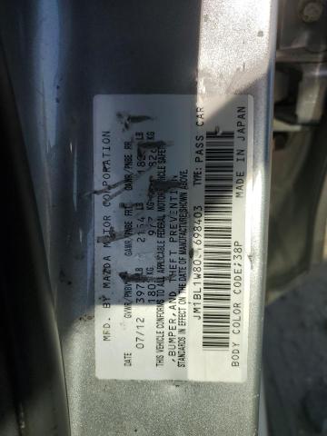 2012 Mazda 3 I VIN: JM1BL1W80C1698403 Lot: 58608624