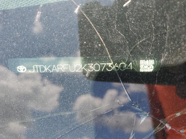 2019 Toyota Prius VIN: JTDKARFU2K3073604 Lot: 58737414