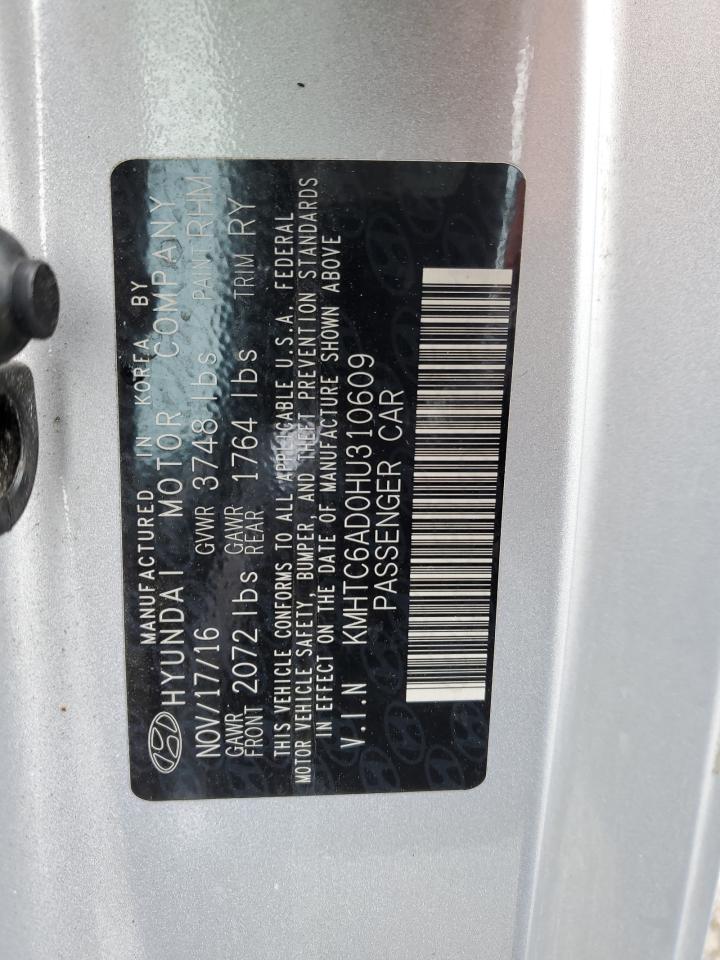 KMHTC6AD0HU310609 2017 Hyundai Veloster