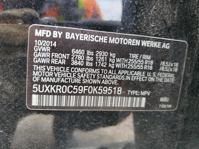 VIN 5UXKR0C59F0K59518 2015 BMW X5, Xdrive35I no.13