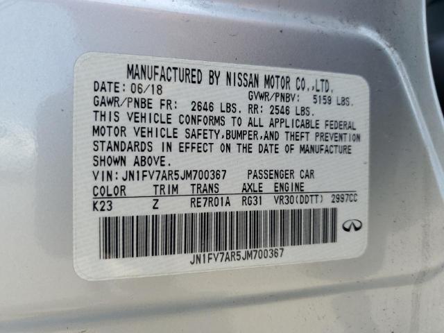 2018 Infiniti Q50 Red Sport 400 VIN: JN1FV7AR5JM700367 Lot: 59407464