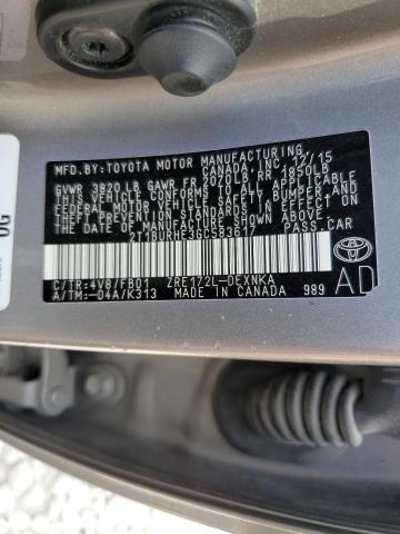 2016 TOYOTA COROLLA L - 2T1BURHE3GC583617