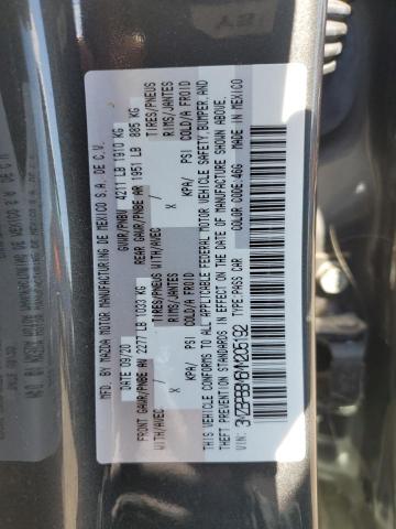 2021 Mazda 3 Select VIN: 3MZBPBBM6MM205192 Lot: 59163274