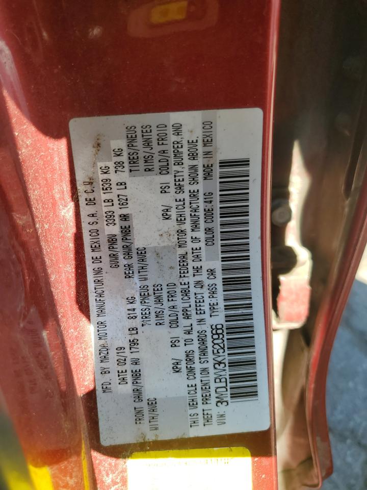 3MYDLBYV3KY520966 2019 Toyota Yaris L