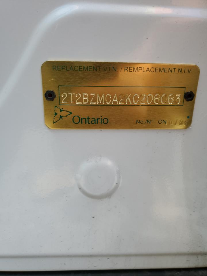 2T2BZMCA2KC206063 2019 Lexus Rx 350 Base