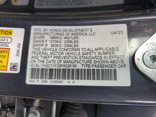 1HGCY1F33PA028166 2023 HONDA ACCORD - Image 12