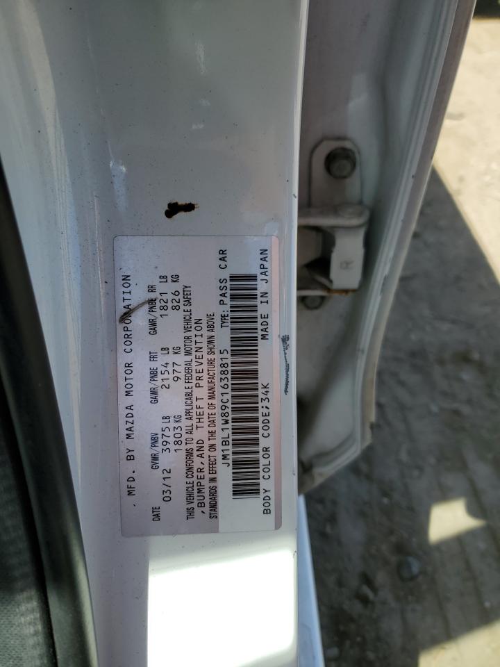 JM1BL1W89C1638815 2012 Mazda 3 I