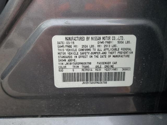2015 INFINITI Q50 BASE - JN1BV7AR0FM406798