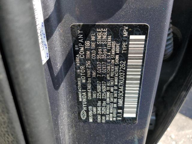 2019 Hyundai Tucson Limited VIN: KM8J3CA47KU037262 Lot: 57568454