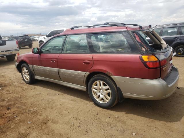 SUBARU LEGACY OUT 2003 maroon station gas 4S3BH686437631214 photo #3