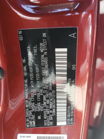 2016 Toyota Sienna Le VIN: 5TDKK3DC5GS713119 Lot: 57785604