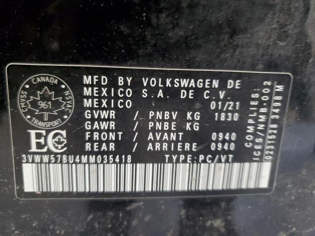 2021 VOLKSWAGEN JETTA HIGH 3VWW57BU4MM035418