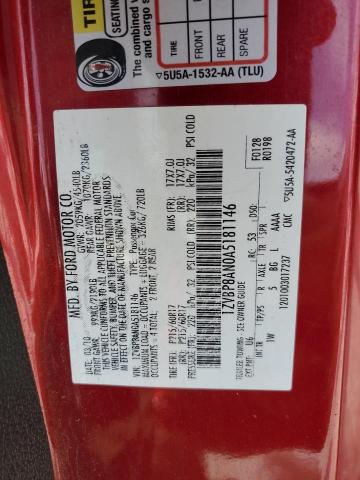 2010 Ford Mustang VIN: 1ZVBP8AN0A5181146 Lot: 58916674