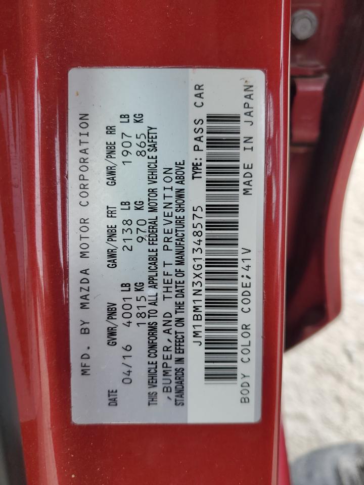 JM1BM1N3XG1348575 2016 Mazda 3 Grand Touring